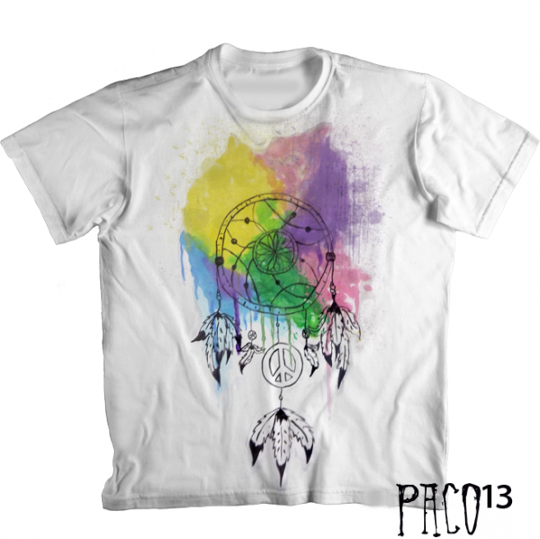 Camiseta Filtro de Sonhos Watercolor